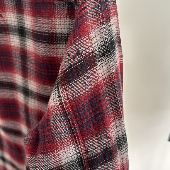 John Varvatos | Neil Flannel Plaid Long Sleeve Button Down Shirt - Reversible - Picture 5 of 13